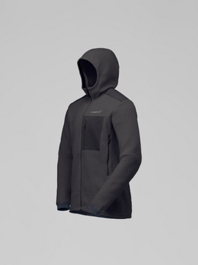 Norrona Trollveggen Warm3 Hooded Fleece Jacket Mens Phantom Grey