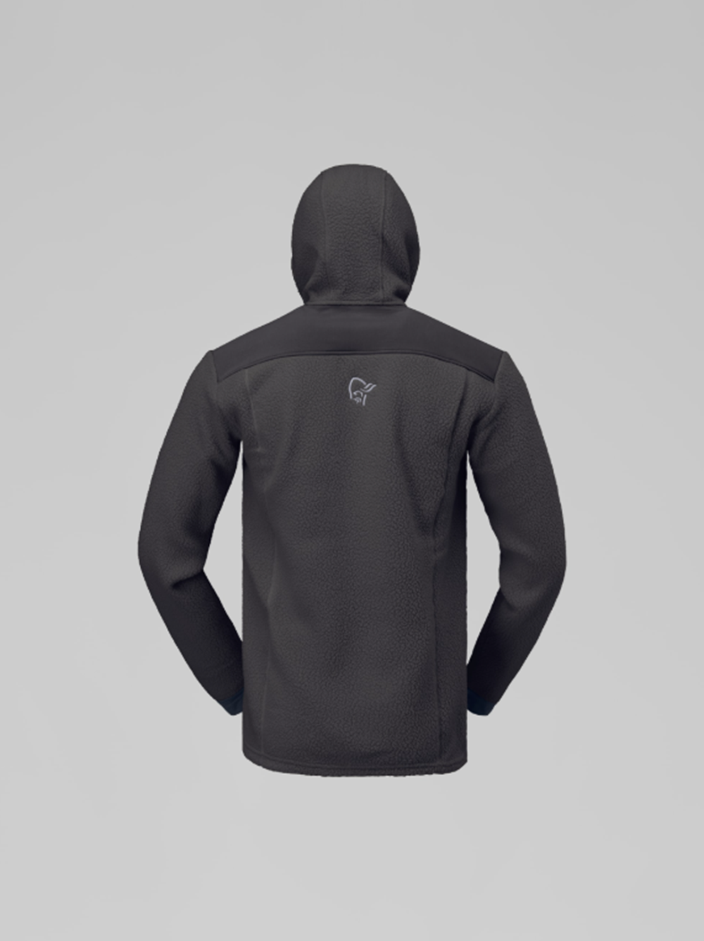 Norrona Trollveggen Warm3 Hooded Fleece Jacket Mens Phantom Grey