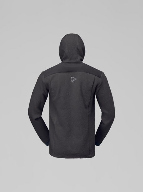 Norrona Trollveggen Warm3 Hooded Fleece Jacket Mens Phantom Grey