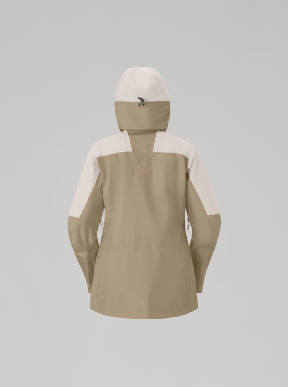 Norrona Lofoten GoreTex Womens Snow Jacket Oatmeal