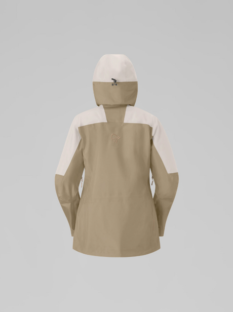 Norrona Lofoten GoreTex Womens Snow Jacket Oatmeal