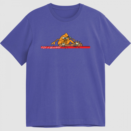 Slappy Toy Machine SS Tshirt Purple Large