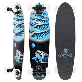 Sector 9 Cosmic Cruiser Skateboard Complete Blue Black 8x30