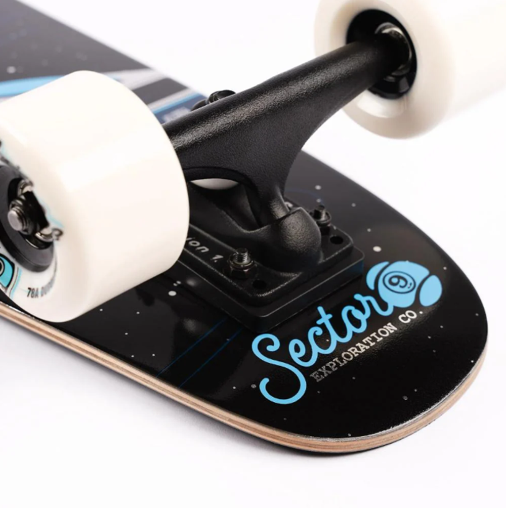 Sector 9 Cosmic Cruiser Skateboard Complete Blue Black 8x30
