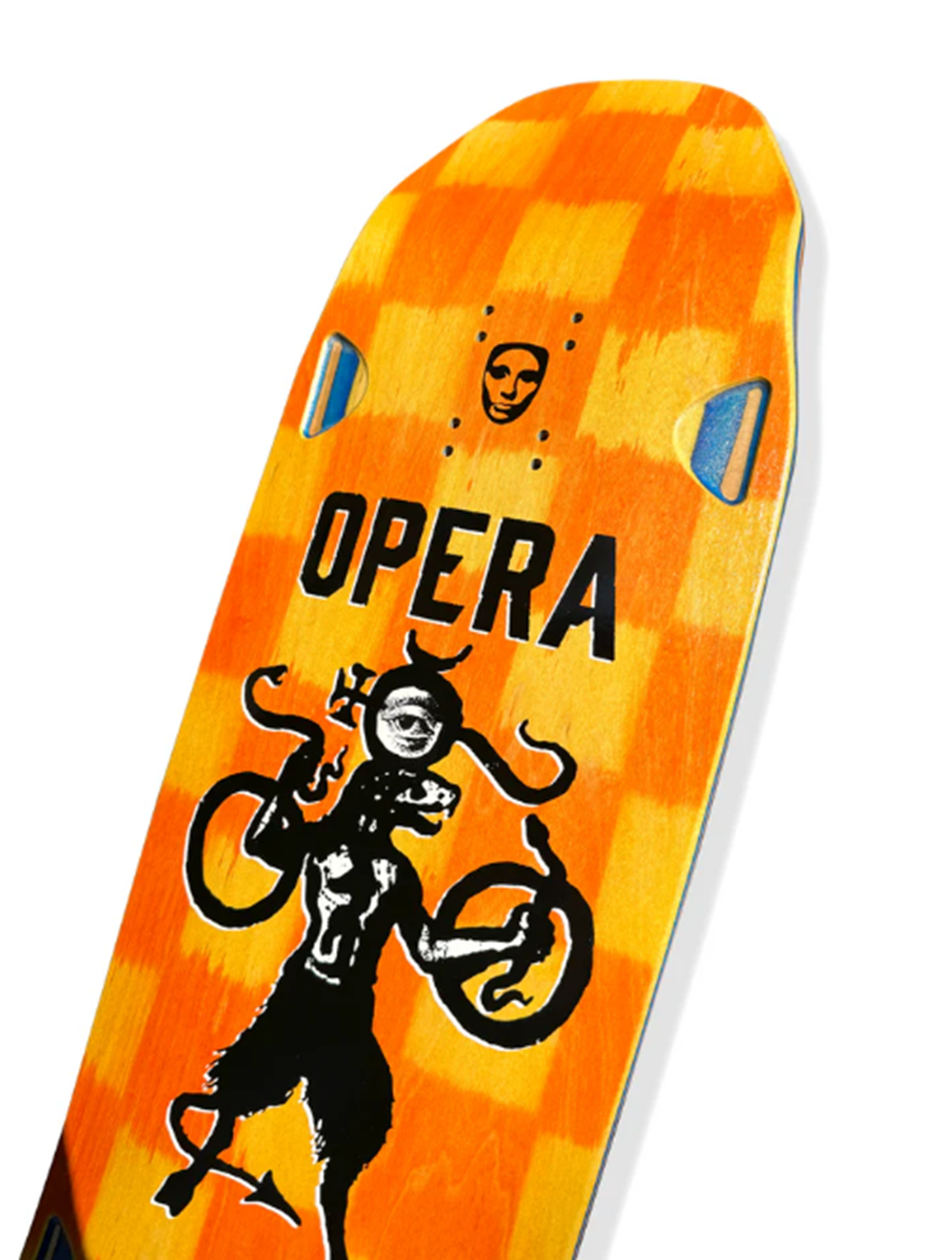 Opera Checker Beast EX7 Skateboard Deck Orange 9.5