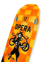 Opera Checker Beast EX7 Skateboard Deck Orange 9.5