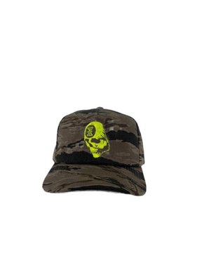 Ghostship Skull Map Hat Tiger Camo Snapback