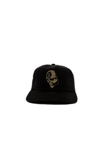 Ghostship Skull Map Hat Vintage Black Snapback