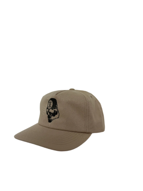 Ghostship Skull Map Hat Ivory Snapback