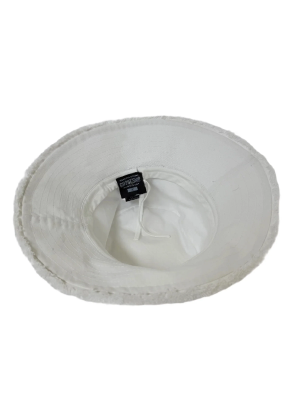 Ghostship Bucket Fringe Hat Bone OneSize
