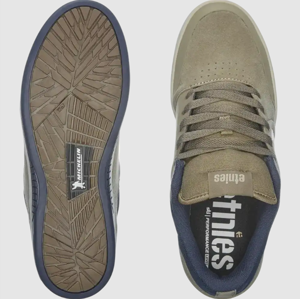 Etnies Marana Skate Shoes Green Blue