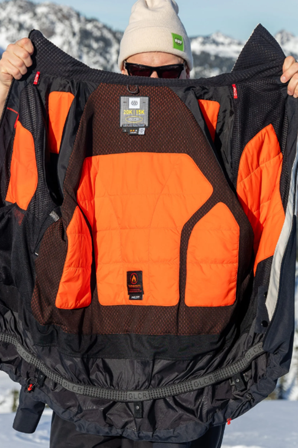 686 Hydra Thermagraph Jacket Mens Limestone Color Block