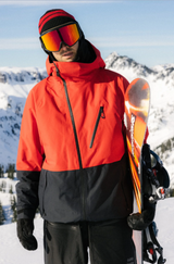 686 Hydra Thermagraph Jacket Mens True Red Color Block