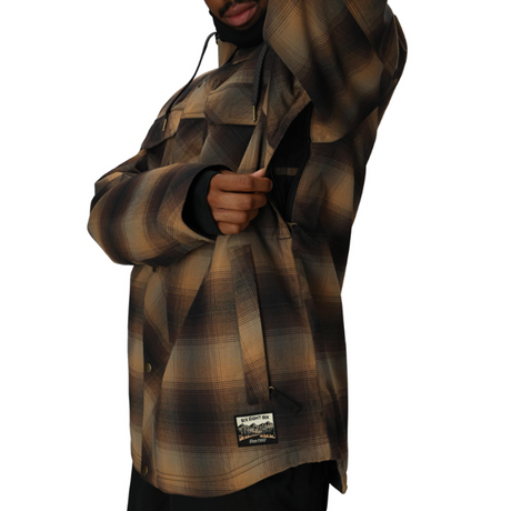 686 Woodland Insulated Jacket Mens Caramel Plaid