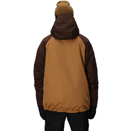 686 Geo Insulated Jacket Mens Coffee Color Block