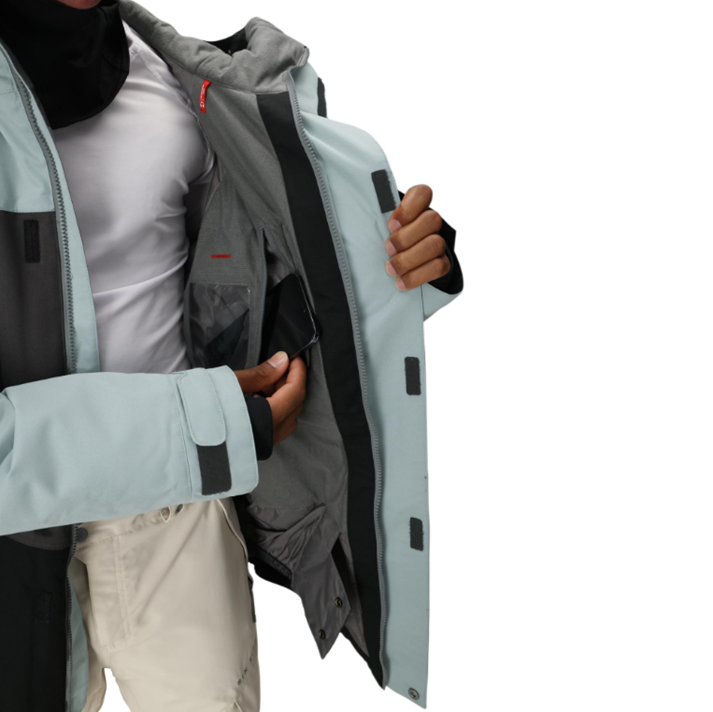 686 Geo Insulated Jacket Mens Dusty Marine Color Bock