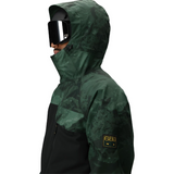 686 Geo Insulated Jacket Mens Moss Green Color Block