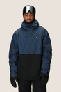 686 Foundation Jacket Mens Navy Fractured Color Block