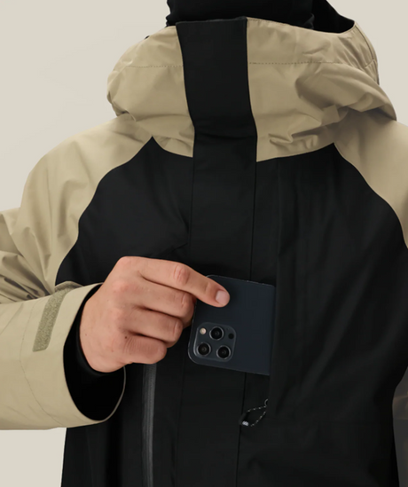 686 GoreTex Core Shell Jacket Mens Sage Color Block