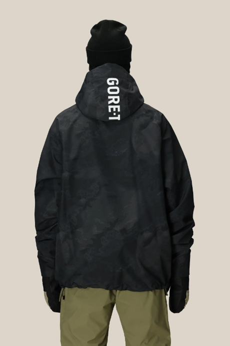 686 Gore Fragment Shell Anorak Mens Black Hemisphere