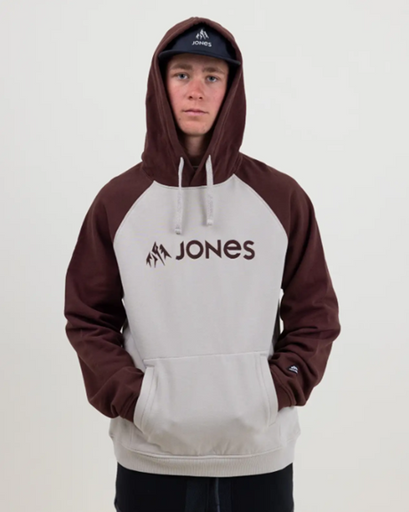 Jones Truckee Hoodie Organic Smoke Grey Print S