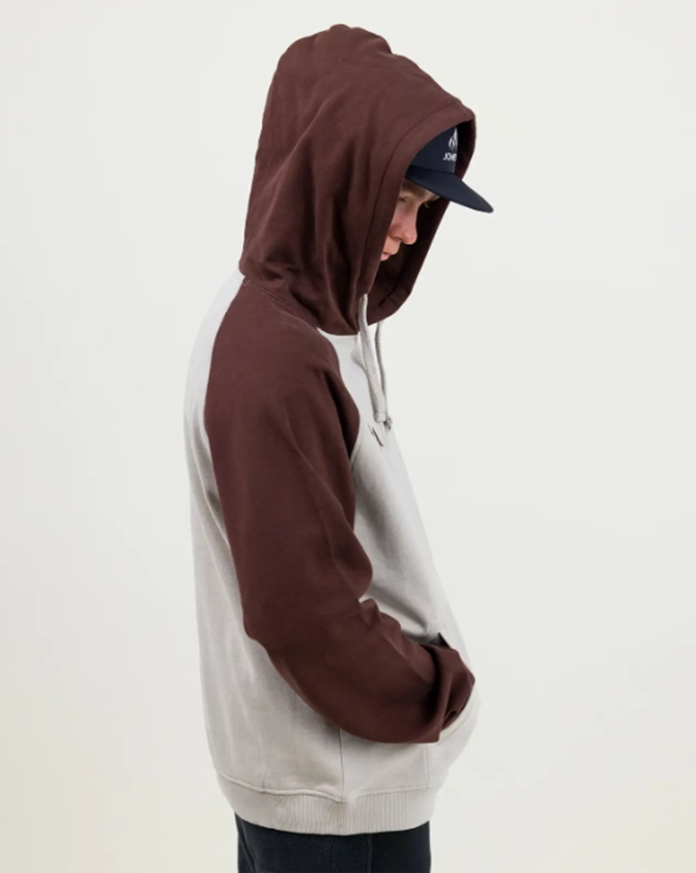 Jones Truckee Hoodie Organic Smoke Grey Print