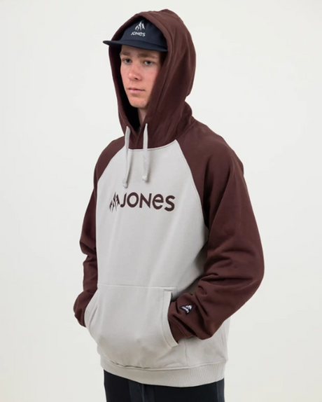 Jones Truckee Hoodie Organic Smoke Grey Print