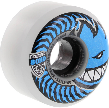 Spitfire 80HD Conical Full Wheels Set Clear Blue 56mm