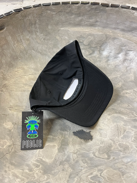 Public Logo Hat Black Snapback