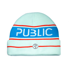 Public Retro Beanie Blue One Size