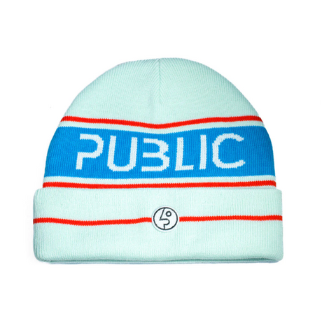 Public Retro Beanie Blue One Size