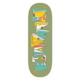 Dynamic MidCentury Fingerboard Complete Green Yellow 32mm