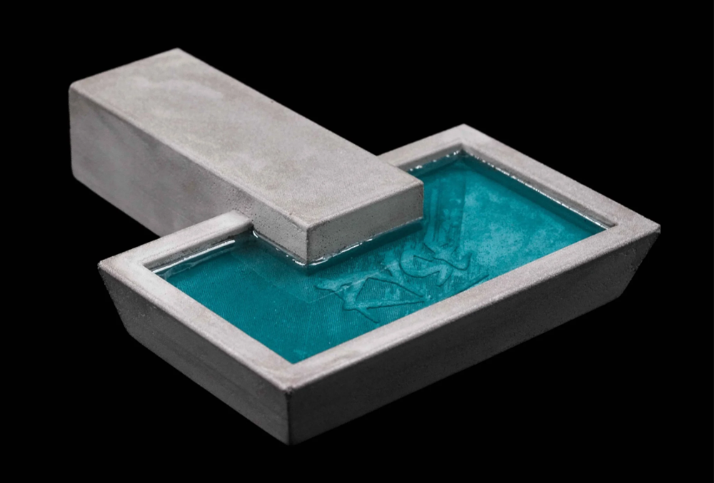 RYSE RF2 Fountain Concrete Grey 10x8x2