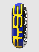 RYSE Logo Fingerboard Blue Yellow 34mm MidGuard OG