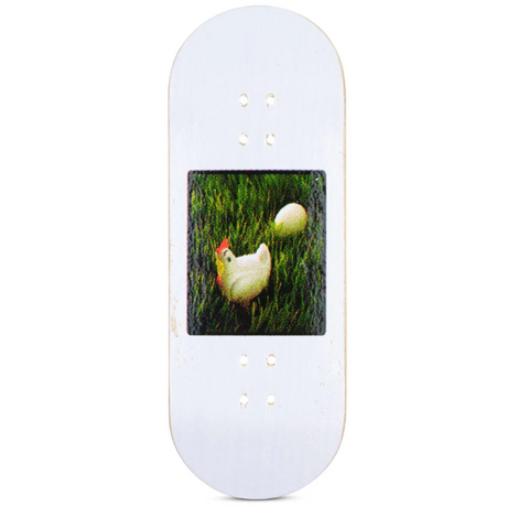 Red Wolf Chicken 40oz Fingerboard Deck White 36.5x94