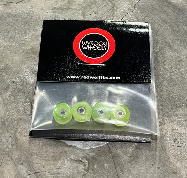 Wysocki Conical Fingerboard Wheels Clear Yellow 8.1mm