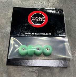 Wysocki Skate Shape Fingerboard Wheels Light Green 7.5mm60d