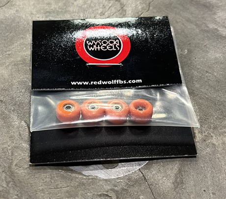 Wysocki Skate Shape Fingerboard Wheels Orange 7.5mm60d