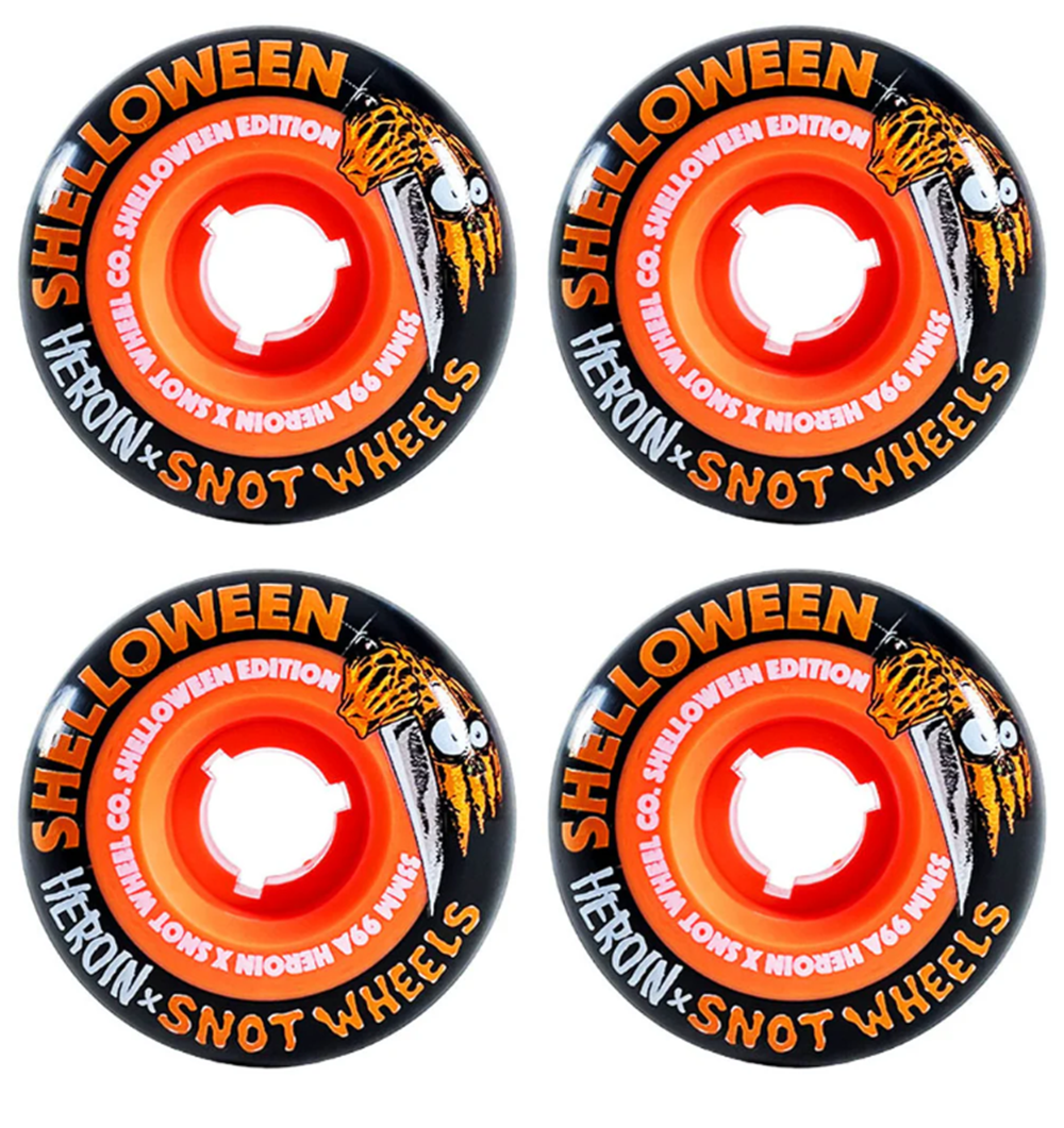 Snot Shelloween Wheels Set Black Orange 55mm/99a
