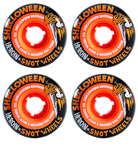 Snot Shelloween Wheels Set Black Orange 55mm/99a