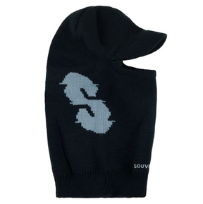 Souvenir Knit Visor Face Mask Black One Size