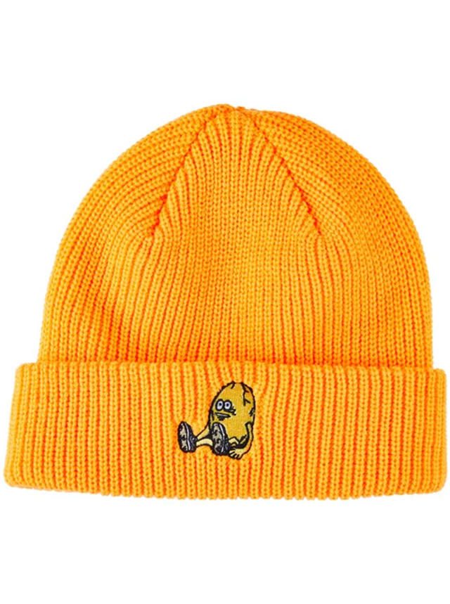 Heroin Egg Cuff Beanie Neon Orange One Size
