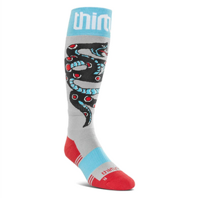 ThirtyTwo Coolmax Snow Socks Grey Red L/XL 9-14