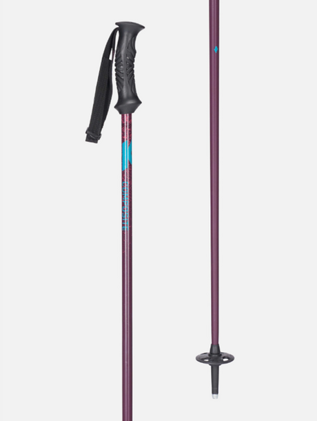 K2 Style Composite Ski Poles 2026 Burgundy 42in