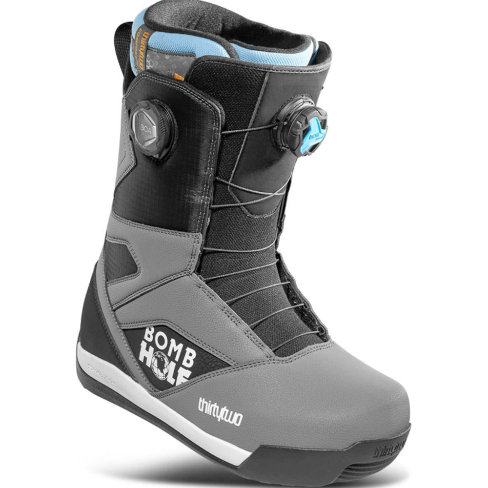 ThirtyTwo STW Double BOA Bomb Hole Snowboard Boots 2026 Grey Black 11