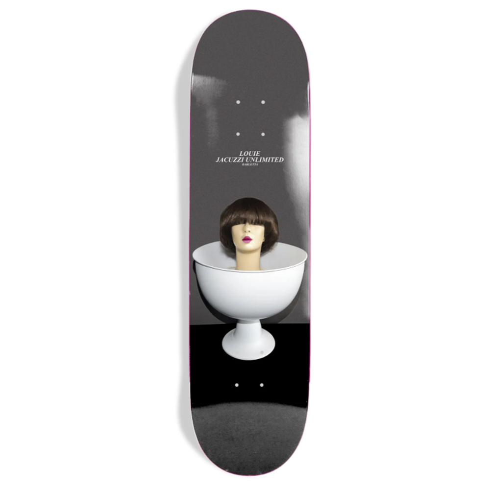Jacuzzi Barletta Bowl Skateboard Deck Black White 8.25 wb14.25