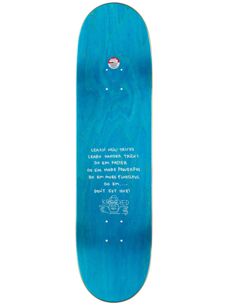 Krooked Cernicky Snake Bite Skateboard Deck Green Red 8.38 wb14.5