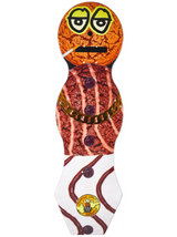 Krooked Snackman Shaped Cruiser Skateboard Deck Brown 9x31.4