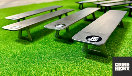 GrindRight Fingerboard Flat Bench Raw Silver 10inch