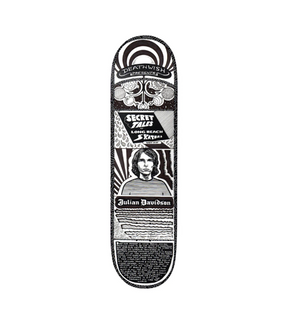 Deathwish Secret Tales Skateboard Deck Black White 8.5 wb14.5